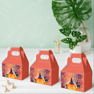 Favour Box Decorated With Happy Halloween Party
