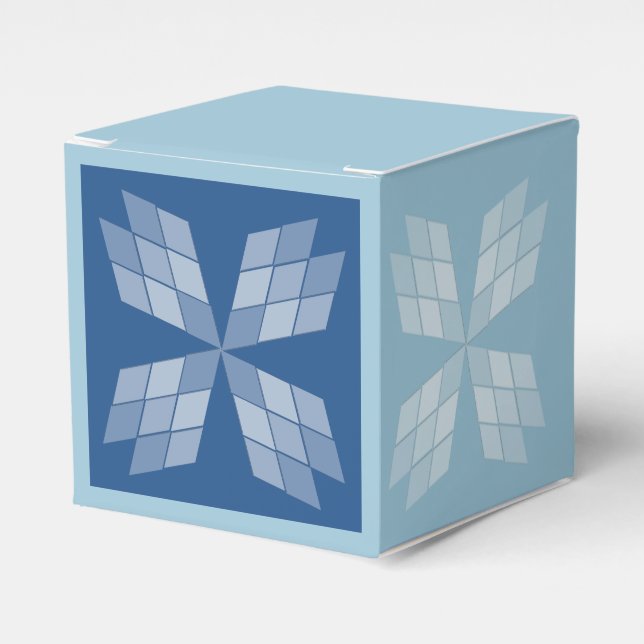 Favour Box - Diamond Petals (Front Side)