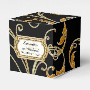 Favour Box Glam Old Hollywood Regency Black Tie