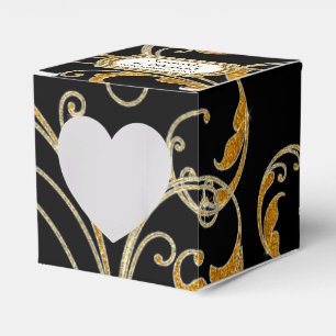 Favour Box Glam Old Hollywood Regency Black Tie