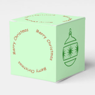 Favour Box - Graphic Ball Ornament with Text