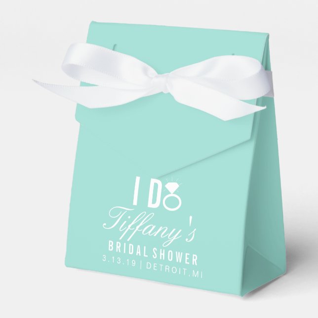 Favour Box - I DO Tiffany's (Front Side)