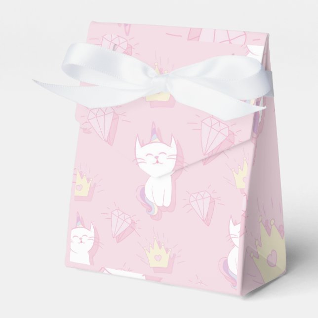Favour Box - Kawaii Unicorn Cat Cute Caticorn for  (Front Side)