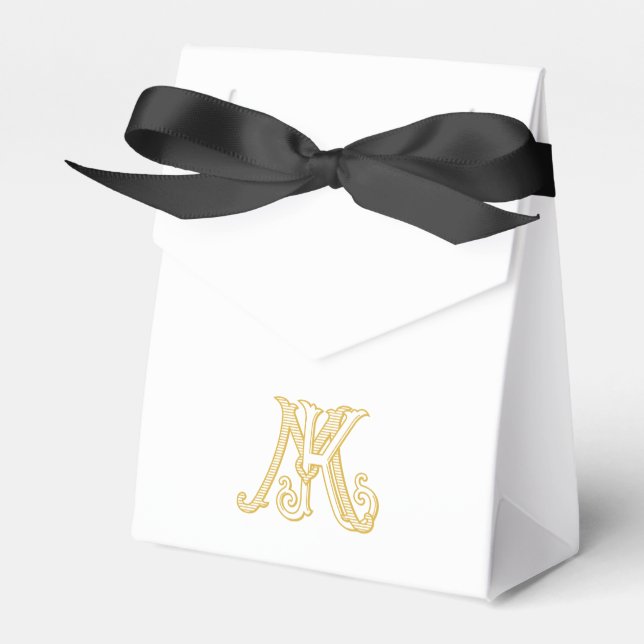 Favour Box KM Monogram or MK Monogram (Front Side)