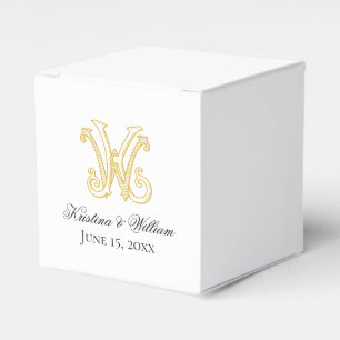 Favour Box KW Monogram or WK Monogram