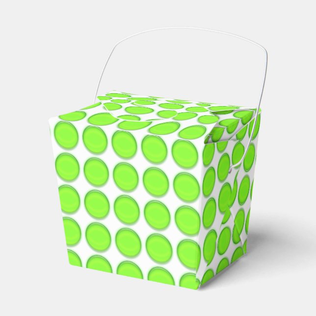 Favour Box – Rows or Green Dots (Front Side)