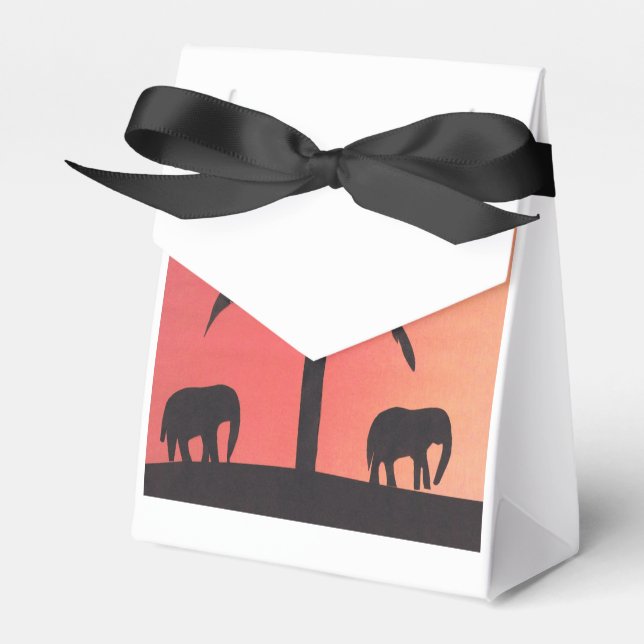 Favour box with elephant dsign (Front Side)