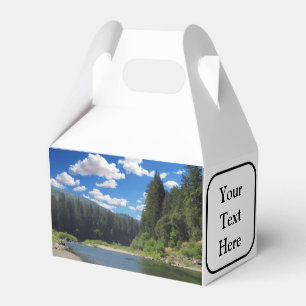 Favour Boxes Gable Personalised California Redwood