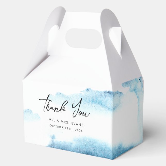 Favour Boxes Thank You for a Modern Wedding. (Front)