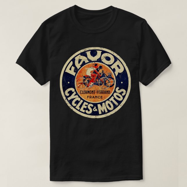 Favour Cycles and Motos T-Shirt (Design Front)