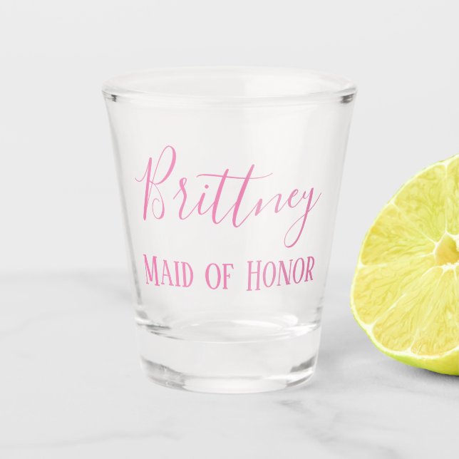 Favour for your Maid of Honour Shot Glass (Front)