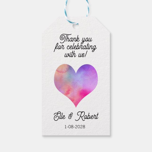 Favour Gift Tag  (Back)
