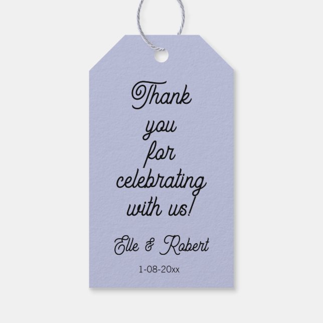 Favour Gift Tag  (Back)