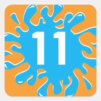 Favour / Label Sticker - Splashing Fun in the Sun