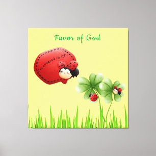Favour of God Canvas Print "I'm covered in it!!!"#