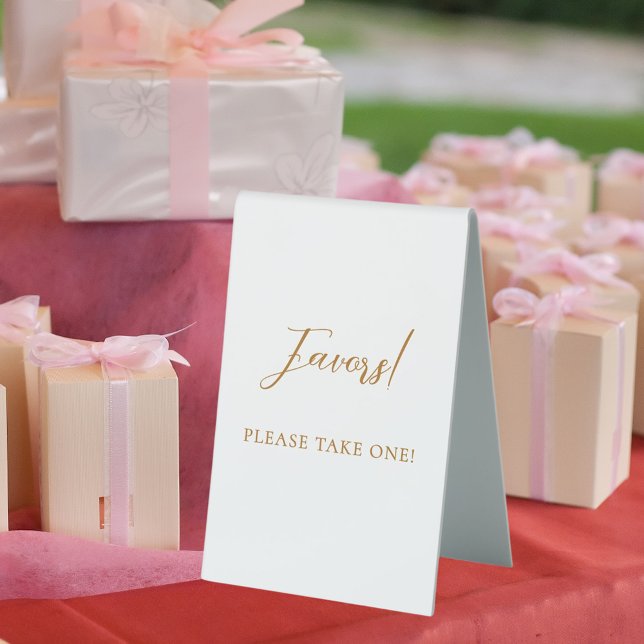 Favour sign wedding gold script (Creator Uploaded)