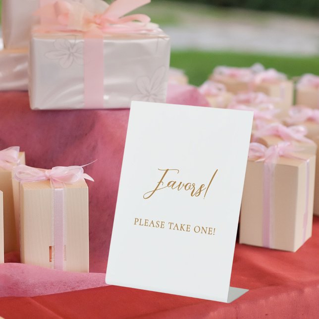 Favour sign wedding gold script (Creator Uploaded)
