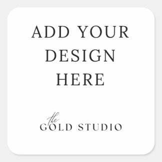 Favour sticker, 1.5 inch blank template square sticker