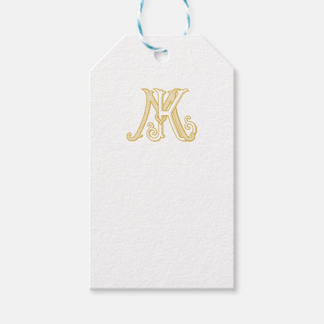 Favour Tag KM Monogram or MK Logo (Front)