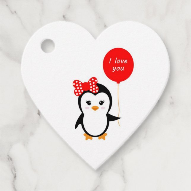 Favour Tag with a penguin (Front)
