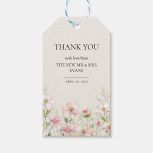 Favour Tags for a wildflower wedding.