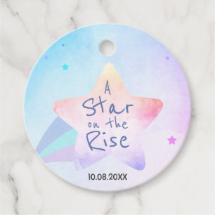 Favour Tags for Baby Shower Rising Star