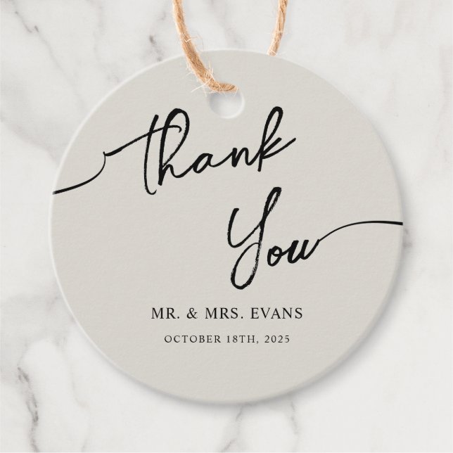 Favour Tags for Boho Wedding. (Front)