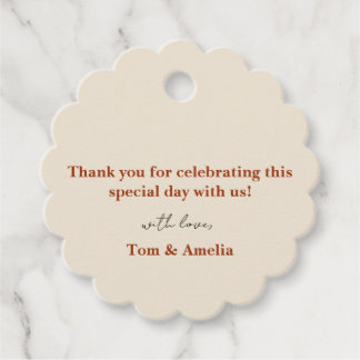 Favour Thank you Tag