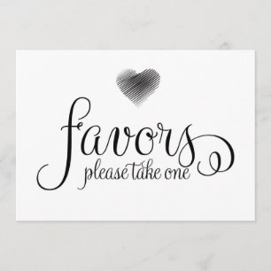 Favour Wedding Sign Invitation