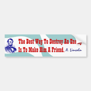 Favourite Abraham Lincoln Quote Bumper Stickers