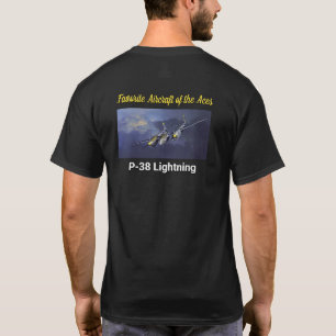 Favourite Aircraft of the Aces P-38 Lightning T-Shirt