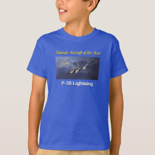 Favourite Aircraft of the Aces P-38 Lightning T-Shirt