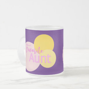 Favourite Aunt Colourful Bubbles Coffee Mug