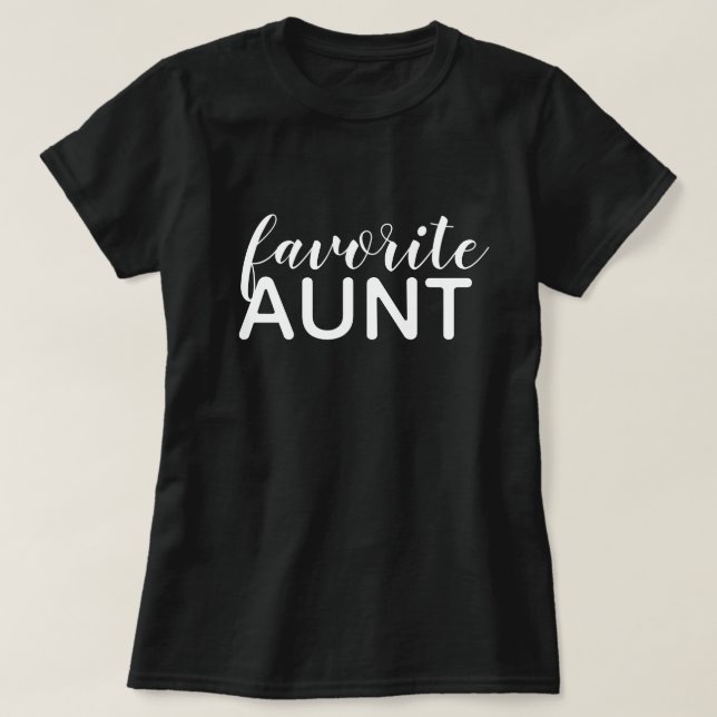 Favourite Aunt T-Shirt (Design Front)