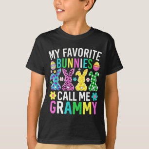 Favourite Bunnies Call Grammy Funny Easter Day T-Shirt