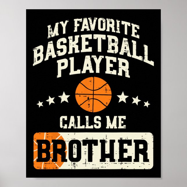 Favourite Bysketbyll Player Brother Family Byller  Poster (Front)