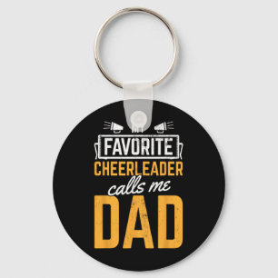 Favourite Cheerleader Calls Me Dad Cheerleading Fa Key Ring
