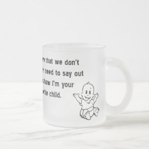 Favourite Child Custom Frosty! Frosted Glass Coffee Mug