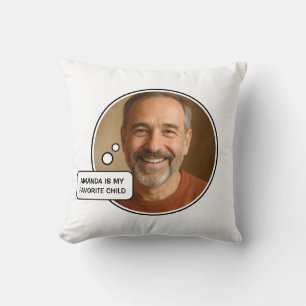 Favourite Child Funny Dad Father's Day Cushion