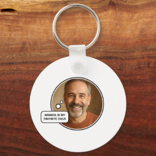 Favourite Child Funny Dad Father's Day Key Ring