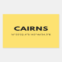 Favourite City Cairns Australia Skyline Coordinate