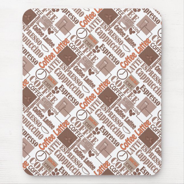 Favourite coffee  mouse mat (Front)