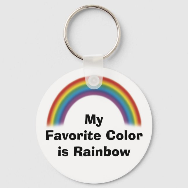 Favourite Colour is Rainbow Keychain (Front)