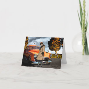 Favourite Colour Orange 1920's Beauty Card