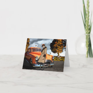 Favourite Colour Orange 1920's Beauty Card