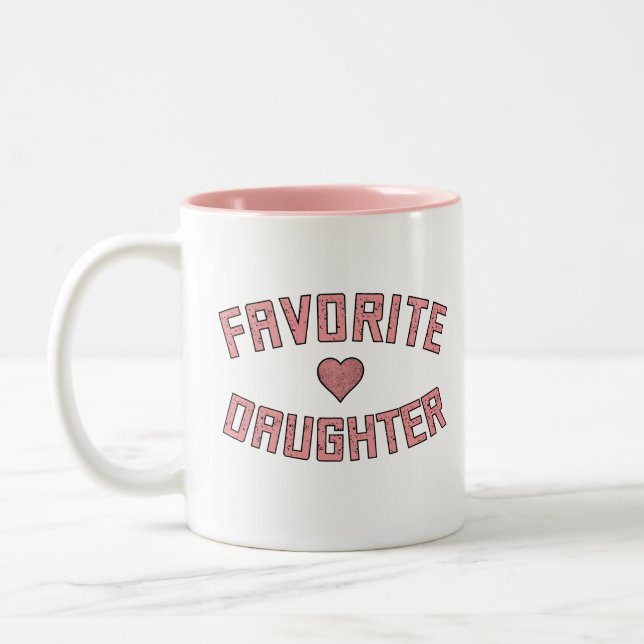 Favourite Daughter Family Reunion Funny Gifts Two-Tone Coffee Mug (Left)