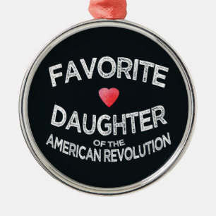 Favourite Daughter of the American Revolution DAR Metal Tree Decoration