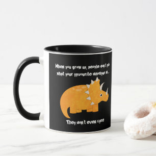 Favourite Dinosaur Triceratops Funny Quote Mug