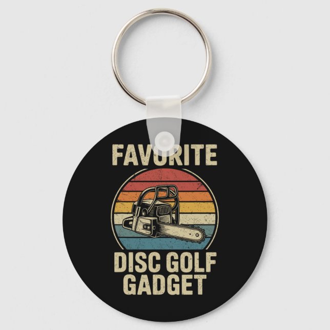 Favourite Disc Golf Gadget Funny Disc Golf _3  Key Ring (Front)