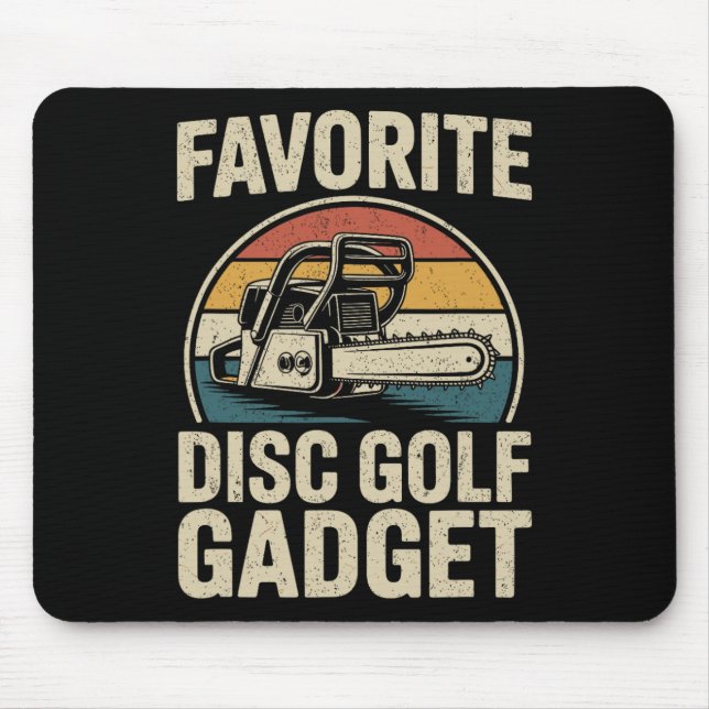 Favourite Disc Golf Gadget Joke Disc Golf _1  Mouse Mat (Front)